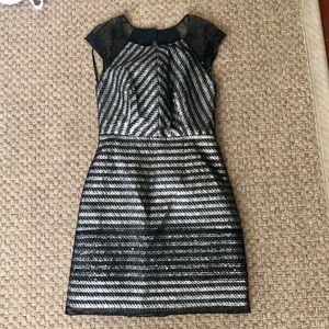 Black and Gold Cocktail Dress
